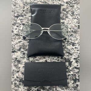 Quay Australia Metallic Oval Glasses